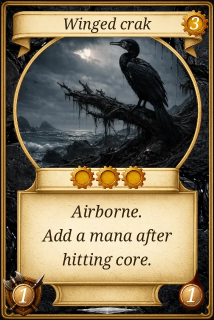 Winged crak