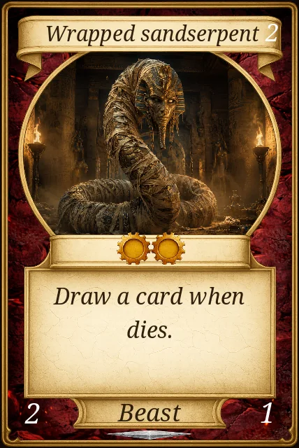 Wrapped sandserpent